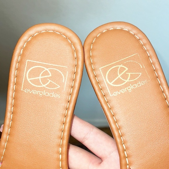 Everglades Red Bandana Slide On Women’s Sandals - Picture 6 of 8